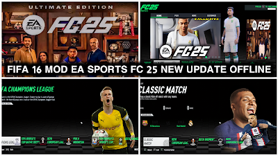 FIFA 16 MOD EA SPORTS FC 25 ANDROID OFFLINE V4 UPDATE LATEST TRANSFERS, KITS 23/24 HD GRAPHICS ALL TOURNAMENTS AND CAREER MODE Video.Guru 20241002 070907750 2