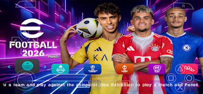 eFOOTBALL PES 2026 PPSSPP HD GRAPHICS LATEST TRANSFERS, KITS 24/25 CAREER MODE & TOURNAMENTS AVAILABLE ANDROID OFFLINE NEW UPDATE Video.Guru 20250731 070339079
