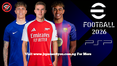 eFOOTBALL PES 2026 PPSSPP HD GRAPHICS LATEST TRANSFERS, KITS 24/25 CAREER MODE & TOURNAMENTS AVAILABLE ANDROID OFFLINE NEW UPDATE Video.Guru 20250904 154955319