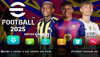 eFOOTBALL PES 2025 PPSSPP HD GRAPHICS LATEST TRANSFERS, KITS 24/25 CAREER MODE & TOURNAMENTS AVAILABLE ANDROID OFFLINE NEW UPDATE Screenshot 20251008 202643 PPSSPP