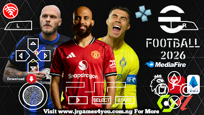 eFOOTBALL PES 2026 PPSSPP HD GRAPHICS LATEST TRANSFERS, KITS 24/25 CAREER MODE & TOURNAMENTS AVAILABLE ANDROID OFFLINE NEW UPDATE Video.Guru 20251024 075501369