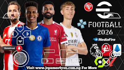 eFOOTBALL PES 2026 PPSSPP HD GRAPHICS LATEST TRANSFERS, KITS 24/25 CAREER MODE & TOURNAMENTS AVAILABLE ANDROID OFFLINE NEW UPDATE Video.Guru 20251103 085154829