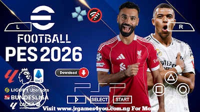 eFOOTBALL PES 2026 PPSSPP HD GRAPHICS LATEST TRANSFERS, KITS 24/25 CAREER MODE & TOURNAMENTS AVAILABLE ANDROID OFFLINE NEW UPDATE Video.Guru 20251109 105913801