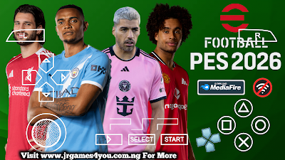 eFOOTBALL PES 2026 PPSSPP HD GRAPHICS LATEST TRANSFERS, KITS 24/25 CAREER MODE & TOURNAMENTS AVAILABLE ANDROID OFFLINE NEW UPDATE Video.Guru 20251212 172541632